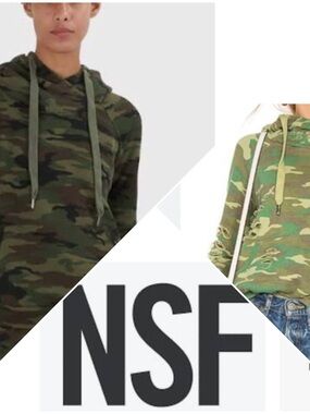 NSF | Lisse Destructed Camouflage Hooded Sweater